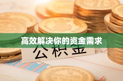 郸城高效解决你的资金需求